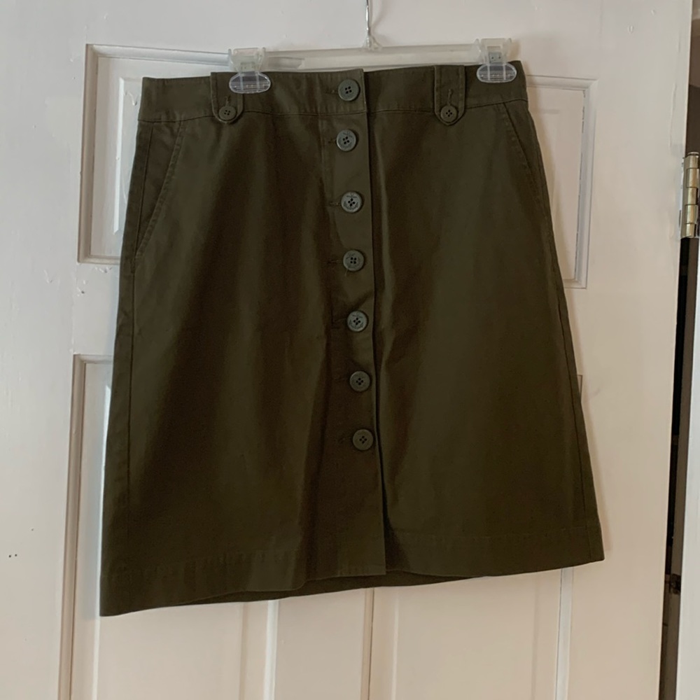 Talbots Army Green Skirt